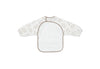 Bavoir à manches longues imperméable Jollein motif Leafy Dreams – bavoir bébé avec manches et poche ramasse-miettes
