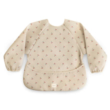  Bavoir à manches longues imperméable Cherries Mushie – Repas bébé sans salissures