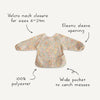 Bavoir à manches longues imperméable Cherries Mushie – Repas bébé sans salissures