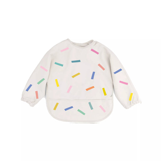 Bavoir à manches longues imperméable motif Confetti The Cotton Cloud