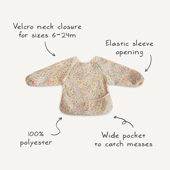 Bavoir à manches longues imperméable Dino Mushie – Repas bébé sans salissures