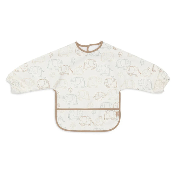 Bavoir à manches longues motif éléphant Elephant Tales Jollein