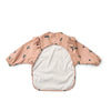 Bavoir manches longues bébé Liewood Merle Berry Pale Tuscany rose à volants