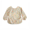 Bavoir manches longues bébé Mushie Pastel Blooms motif fleuri