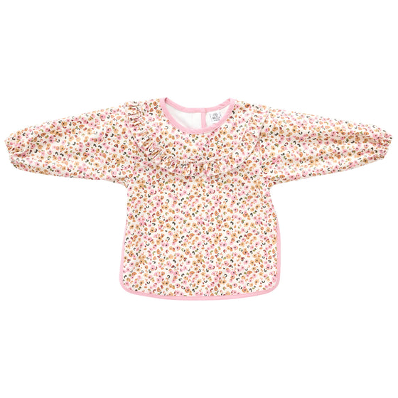 Tablier bébé manches longues motif léopard BB&Co – imperméable repas et activités