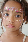 Bijoux de visage blush pour enfant Konges Slojd. Bijoux fantaisie pour enfants. Déguisement Coachella.
