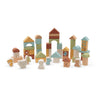 Set de 50 blocs en bois Jollies Jollein sur fond blanc