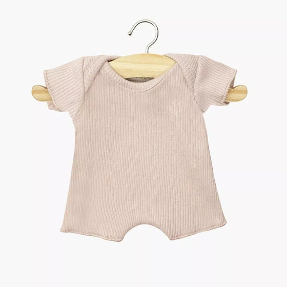 Body shorty en maille côtelée rose orchidée pour poupées Babies – Minikane