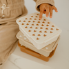 Boîte à goûter enfant crème à motifs cœurs Atelier Wagram