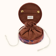  Boîte à bijoux Violeta Rust Apaches Collections – coffret rond en coton pour ranger bijoux et petits trésors