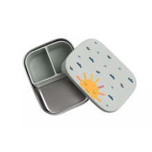  Boîte à goûter en inox Origami motif soleil et baleines The Cotton Cloud