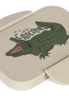 Boîte à goûter Crocodile Konges Slojd avec compartiments - lunch box enfant pratique