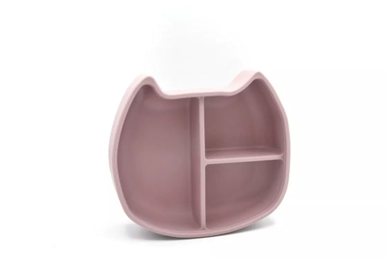 Boîte lunch en silicone Pippa le chat Dusty Mauve The Cotton Cloud