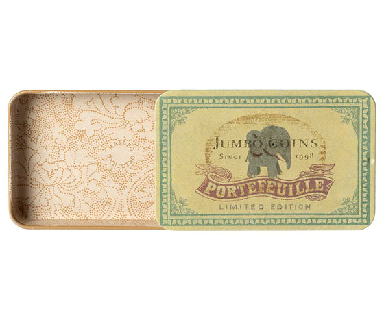 Boîte métallique coulissante Jumbo Maileg style vintage pour rangement