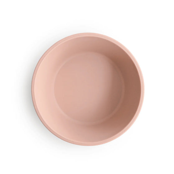 Bol ventouse en silicone Blush Mushie - repas bébé antidérapant