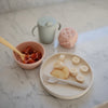 Bol ventouse en silicone Blush Mushie - repas bébé antidérapant