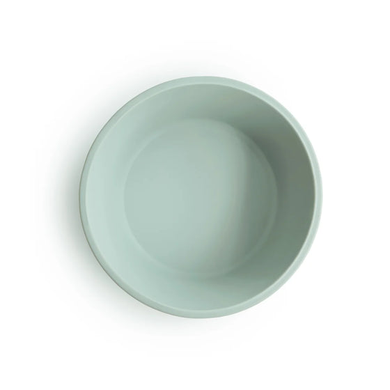 Bol ventouse en silicone Cambridge Blue Mushie - repas bébé antidérapant