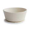 Bol ventouse en silicone Ivory Mushie - repas bébé antidérapant
