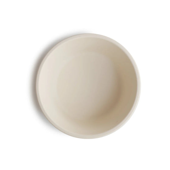 Bol ventouse en silicone Ivory Mushie - repas bébé antidérapant