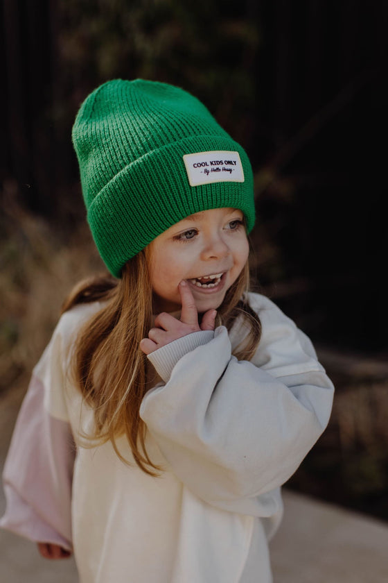 Bonnet enfant, maman et papa, modèle Pop, coloris Croco, marque Hello Hossy.