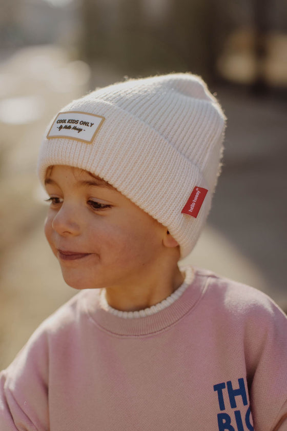 Bonnet enfant, modèle Pop, coloris Milk, marque Hello Hossy.