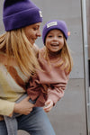 Bonnet enfant, modèle Pop, coloris Purple, marque Hello Hossy.