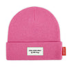 Bonnet enfant, modèle urban chiné, coloris fuchsia, marque Hello Hossy.