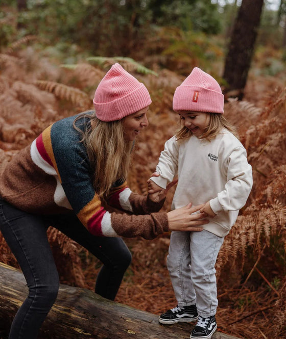 Bonnet Flow Pink pour enfant et adulte Hello Hossy.