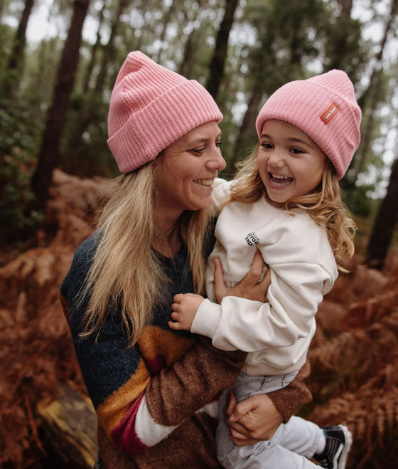 Bonnet Flow Pink pour enfant et adulte Hello Hossy.