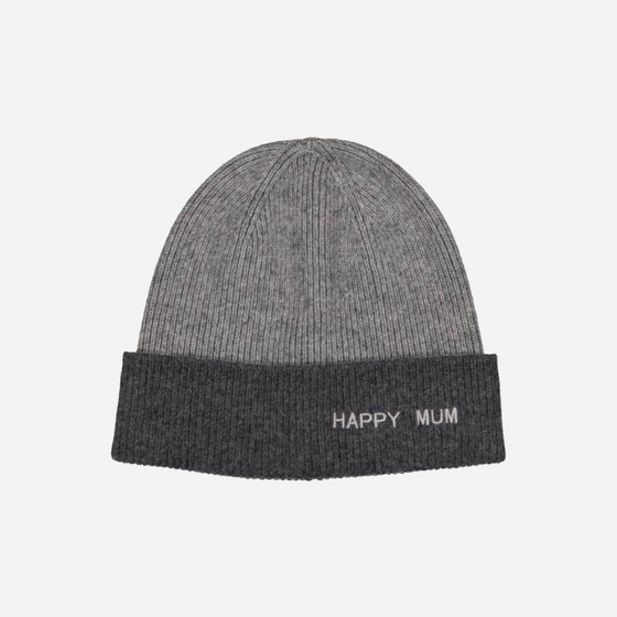 Bonnet Happy Mum, couleur gris, marque Chamaye.