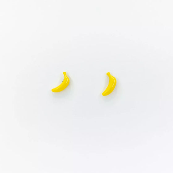 Boucles d’oreilles bananes en porcelaine La Petite Épicerie – Bijoux fantaisie enfant et adulte