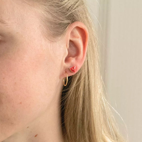 Boucles d’oreilles pastèque en porcelaine La Petite Épicerie – Bijoux fantaisie enfant et adulte
