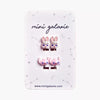 boucles oreilles clips enfant lapin et stitch sans perçage fille accessoires mini galaxie
