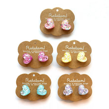  Boucles d’oreilles à clip cœur pailleté pour enfants – Bijoux fantaisie Ratatam chez Ma Biche