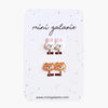 Boucles oreilles clips enfant lapins oursons Mini Galaxie