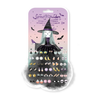 Boucles d’oreilles autocollantes Natasha la sorcière Great Pretenders sur fond blanc