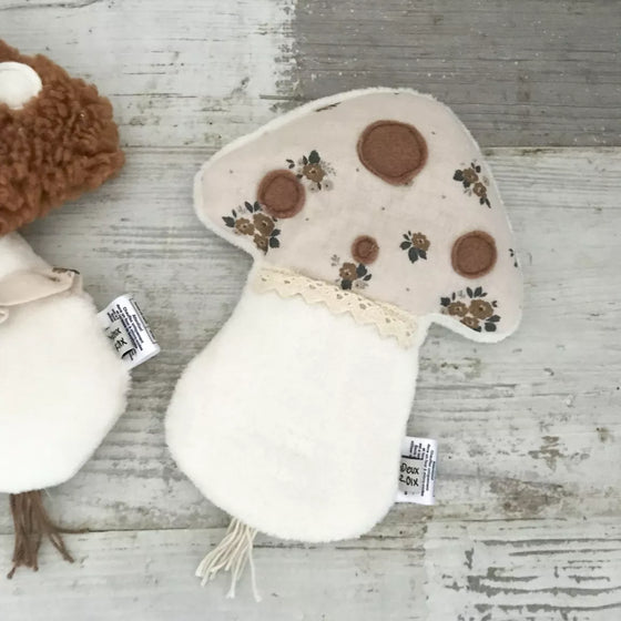 Bouillotte sèche Champignon gaze et doudou Un Deux Croix