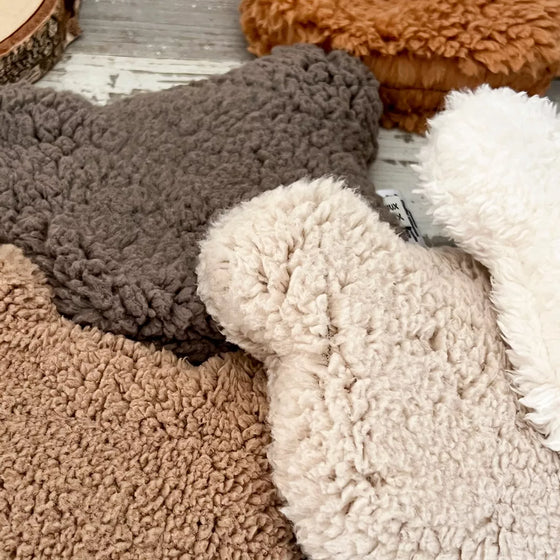 Bouillotte sèche ours moumoute taupe Un Deux Croix