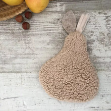  Bouillotte sèche fabriquée en France, Poire Beige en moumoute, Un 2 Croix