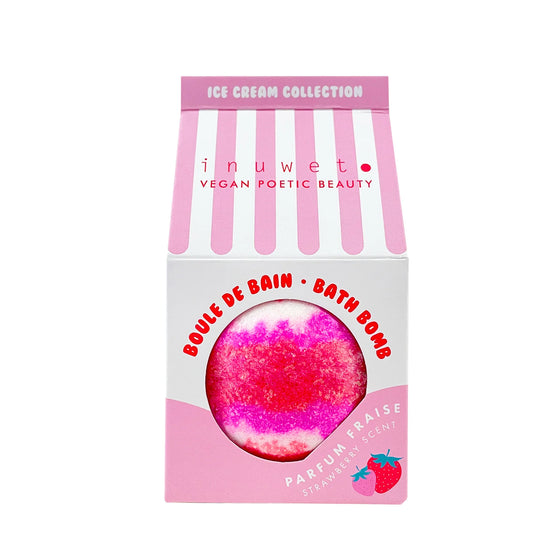 Boule de bain parfum fraise Inuwet – Ice Cream Collection