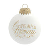 Boule Joyeux Noël maitresse, marque Baubels.