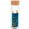 Bouteille sensorielle Le Petit Prince Petit Boum – jouet d’éveil liquide avec paillettes et figurines pour bébé