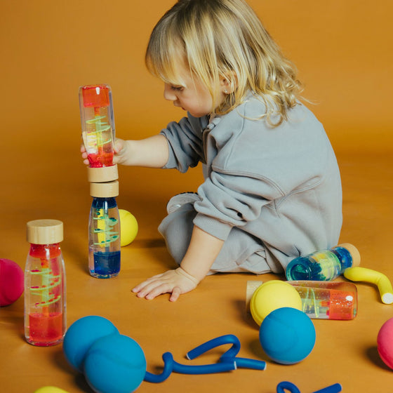 Bouteille sensorielle Move - Spiral rose - Petit Boum