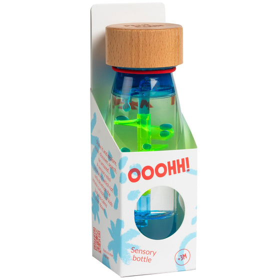 Bouteille sensorielle Move Spiral Blue - Petit Boum