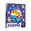Boîte Poppik 500 stickers "Couleurs et Formes" avec poster XXL pour enfants