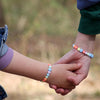 Bracelet BIG BRO en perles multicolores avec cœurs bleus – cadeau pour grand frère