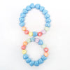 Bracelet BIG BRO en perles multicolores avec cœurs bleus – cadeau pour grand frère