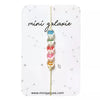 Bracelet enfant perles lettres BISOU fluo multicolore – Mini Galaxie