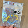 Bracelet enfant Fils à Maman avec cœurs bleu pastel et perles jaunes – GAGA