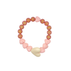 Bracelet enfant Grande sœur – perles cœur rose – Gaga